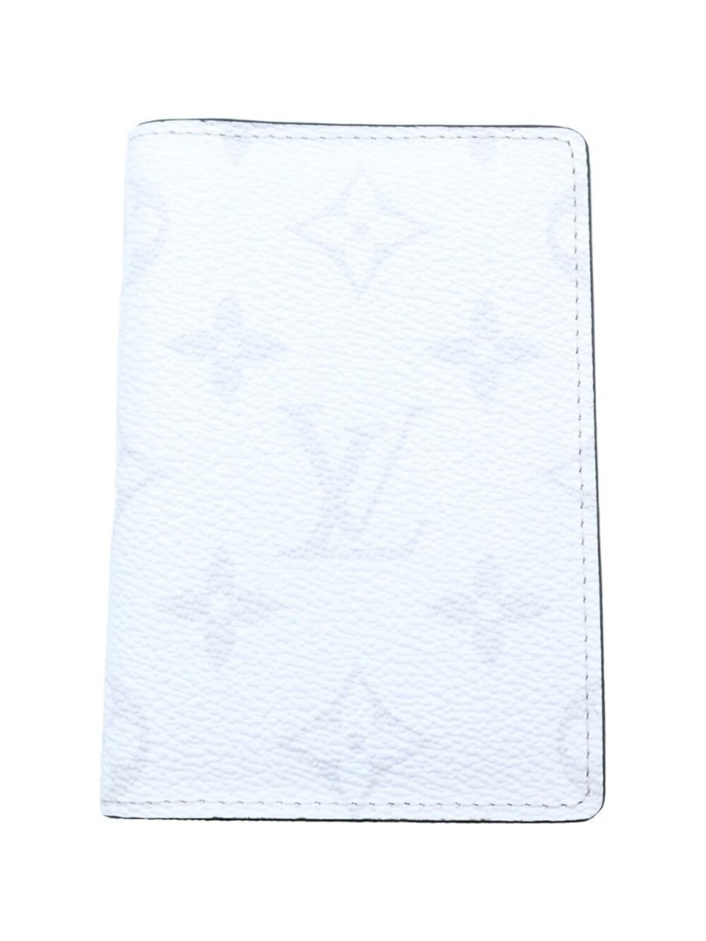 Louis Vuitton Monogram Canvas Taiga Pocket Organizer Card Case White
